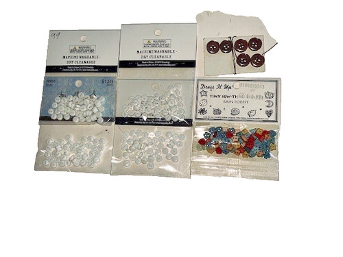 Small buttons for - small, doll