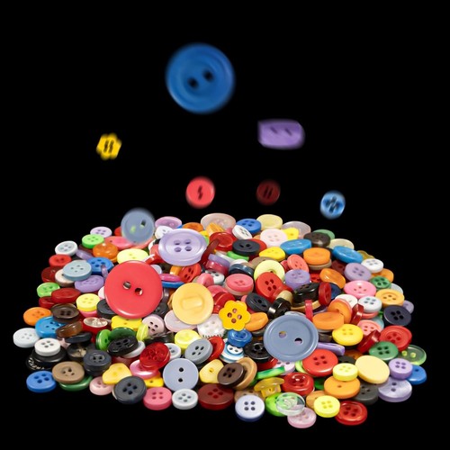 1000 pcs resin buttons - 1000,