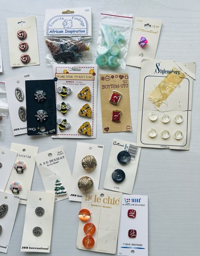 Vintage button lot 100 sewing - lot,