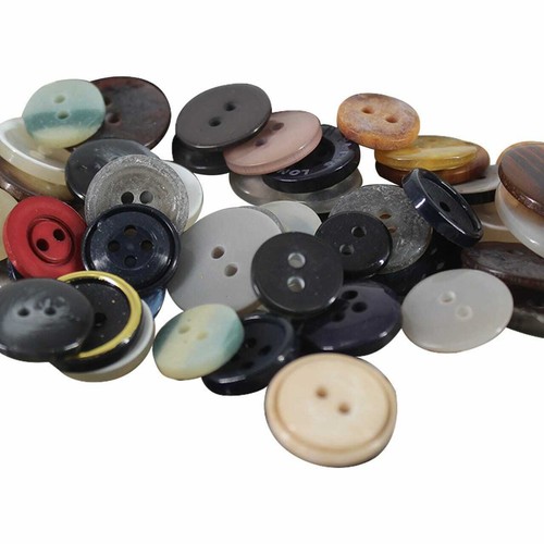 Mixed plastic buttons - plastic,