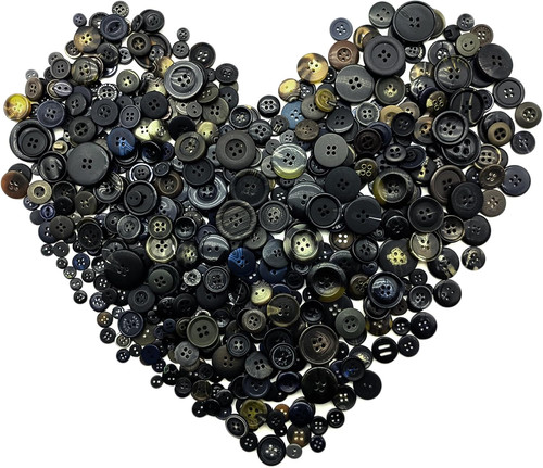 600 700pcs dark buttons - buttons, for