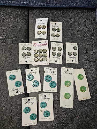 Vintage green buttons - vintage,