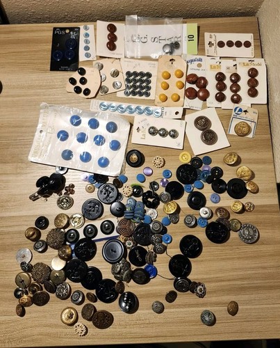 Vintage antique old buttons - vintage,