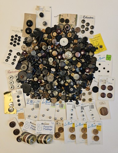 Vtg buttons estate lot - estate,