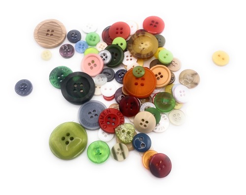 100pcs mixed assorted buttons - mixed,