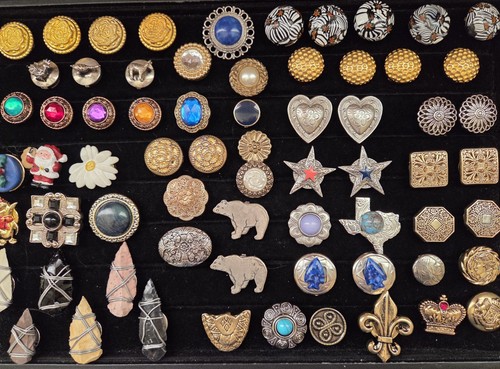 Vintage button cover lot - cover,