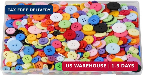 1000pcs buttons for crafts - 1000pcs,