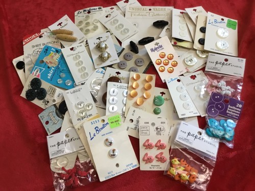 Cards pkg buttons lot - &,