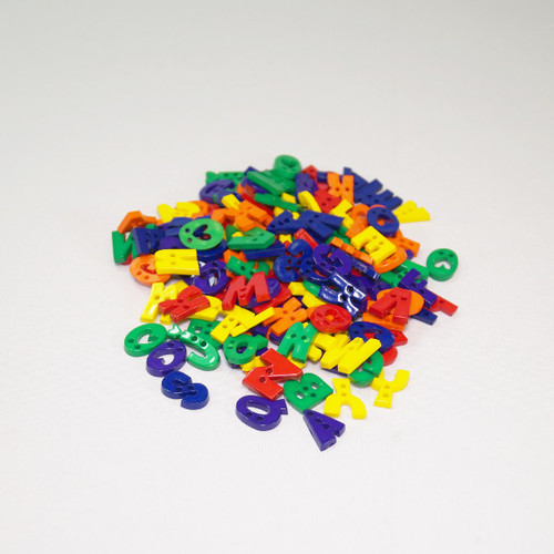 75g alphabet buttons assorted - 75g,