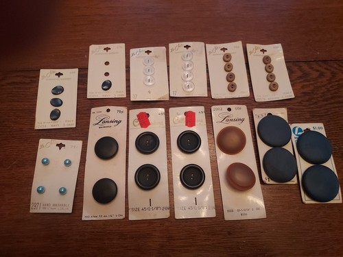 New vintage button - new,
