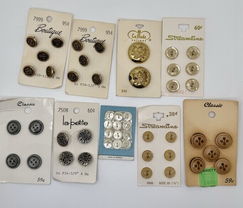 Lot vintage button - cards, 49
