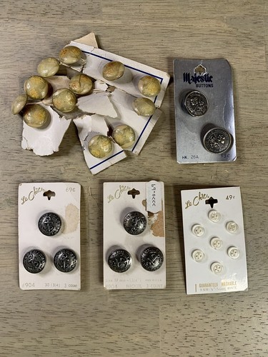 Vintage lot buttons on - vintage,