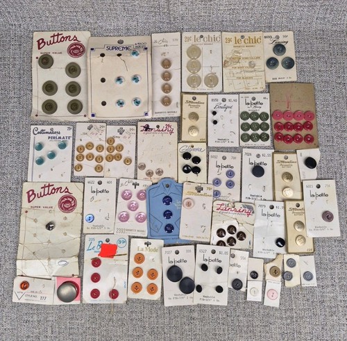 Vintage mixed lot round - lot, sewing