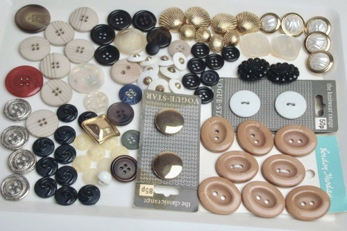 Lot vintage buttons - buttons, 1980s