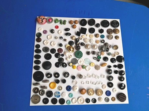 Vintage button lot - vintage, rhinestone