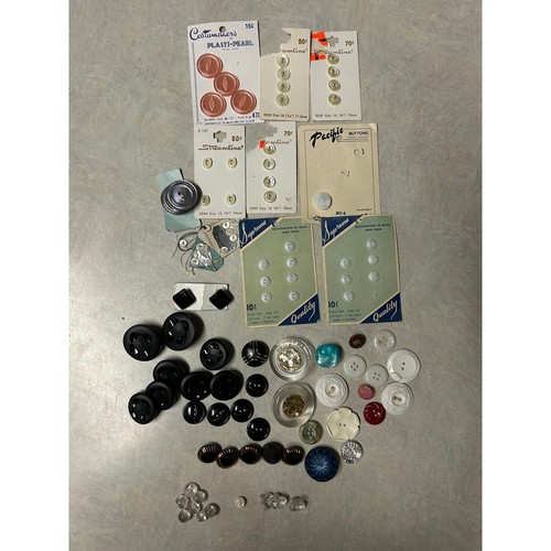 Vintage button lot mostly - button,