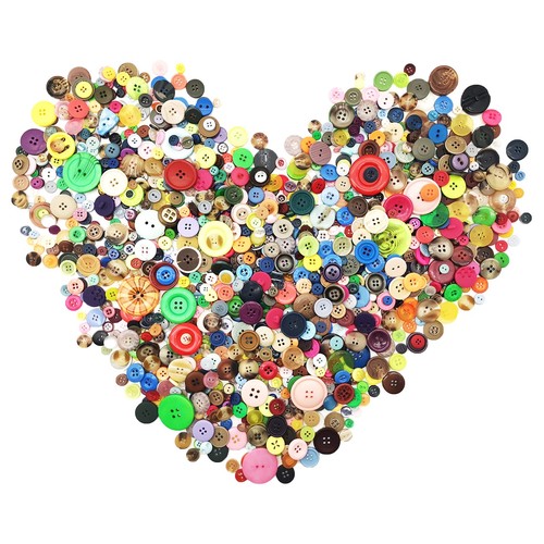 600 700pcs multicolor buttons - 600-700pcs,