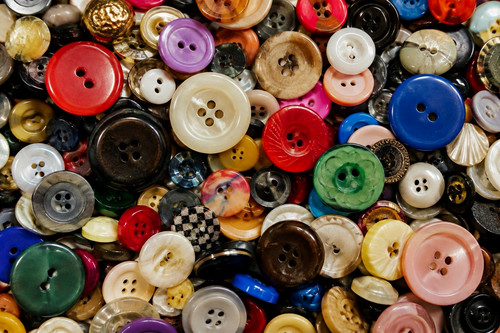 Vintage sewing buttons lot - vintage,