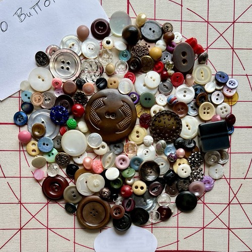 100 buttons mostly - -,