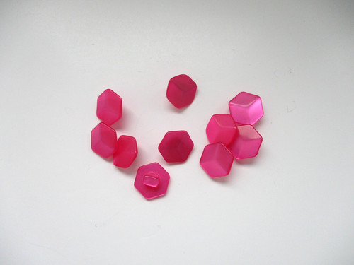 Hexagon buttons 15mm pack - -,