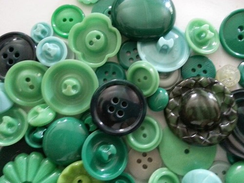Lot 100 mixed assorted green - lot,