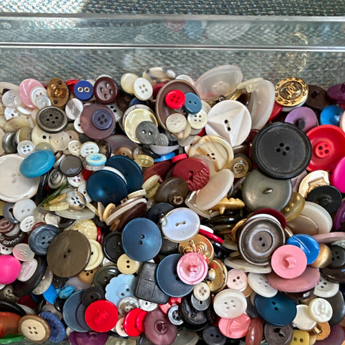Vtg mixed lot assorted - mixed, buttons