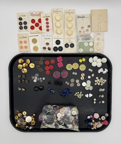 Vintage lot buttons - lot, of