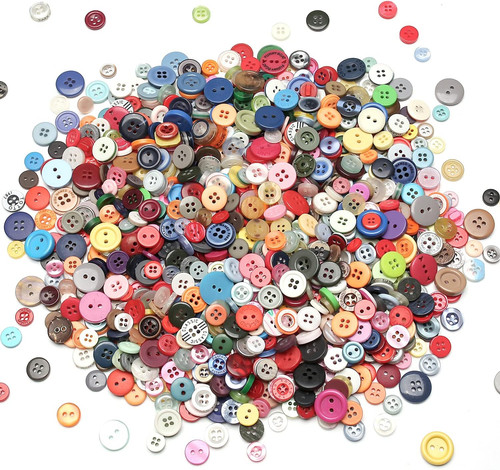 1000 pcs resin buttons - pcs,