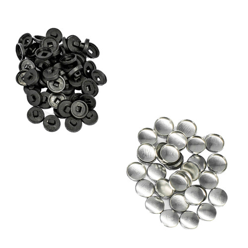 100pcs metal top buttons - 50/100pcs,