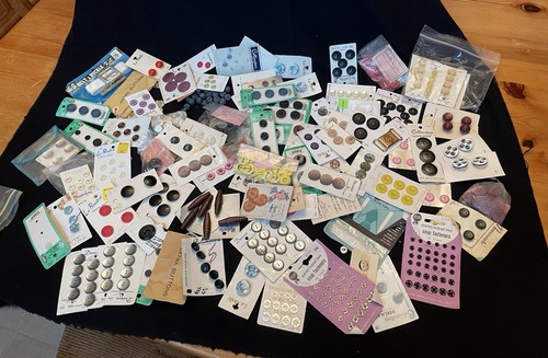 Large bag vintage buttons - bag,