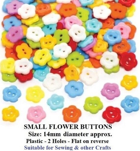 Small flower buttons hole - buttons, 2-hole