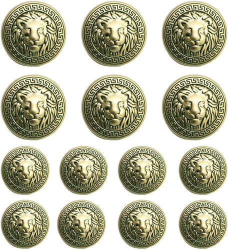 Pieces lion gold metal - pieces,