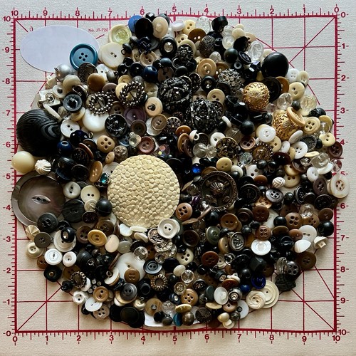 Large lot buttons mostly - lot, of