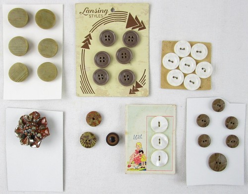 Lot vintage unused - lot, buttons