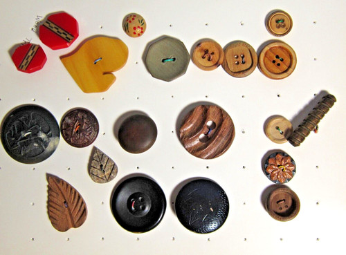 Vintage piece wood sewing - 21-piece,