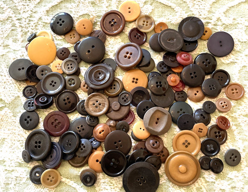 Vintage plastic button - button, lot