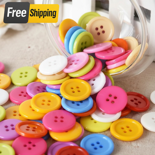 200pcs assorted sewing buttons - sewing,